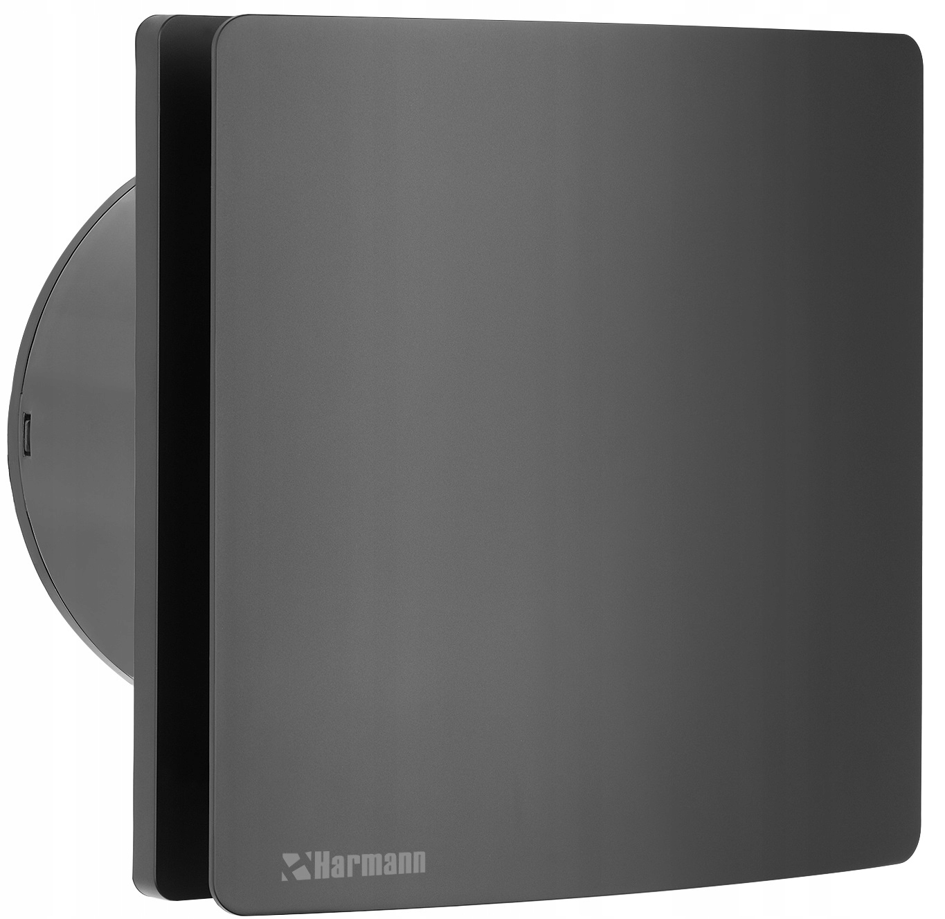 Kúpeľňový ventilátor Harmann NAX BM 100HT, matná čierna, snímač 100 mm